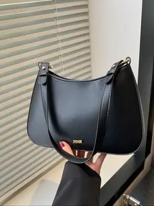 Vintage Crossbody Bag, Large Capacity Women's Shoulder Bag, Plain Simple Design, Fashion Messenger Style Handbag for Daily Use, Fashionable Hobo Bag