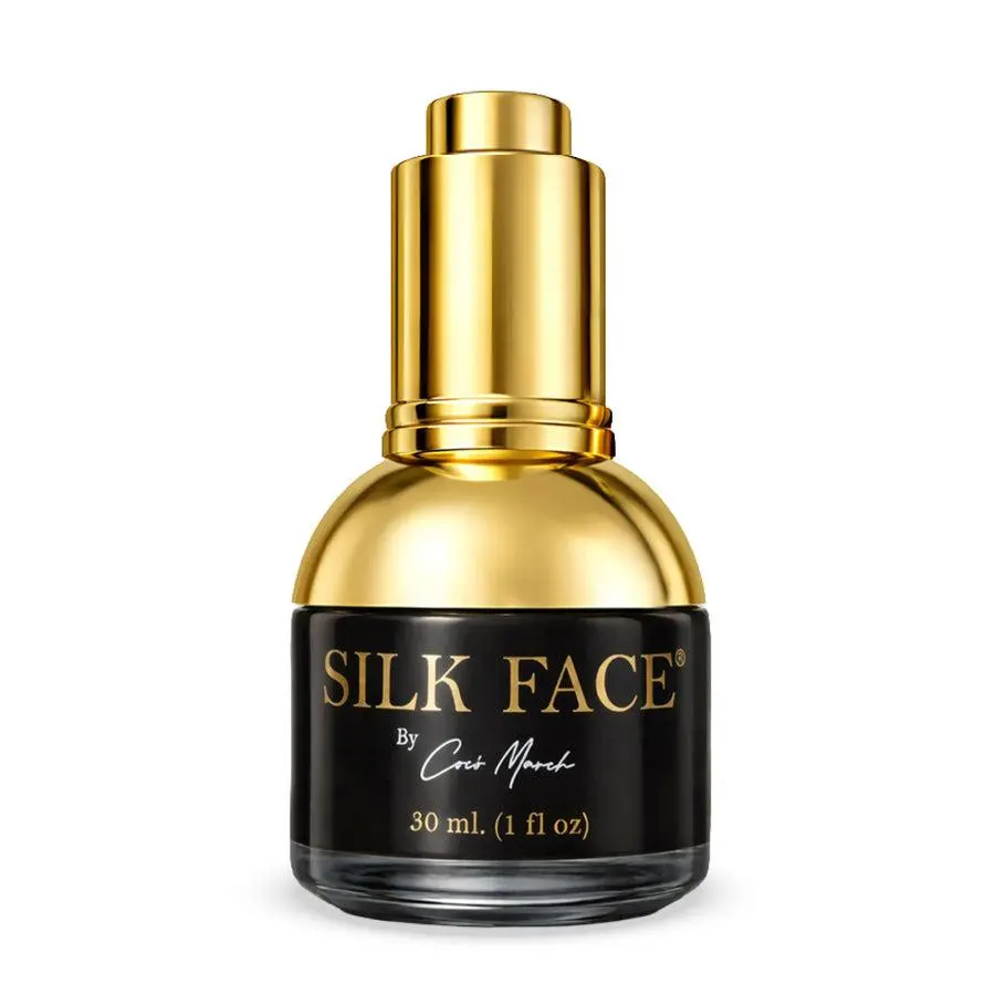 Coco March - SILK FACE® SERUM -  Pure Silk Extracts Reduces Fine Lines, Evens out Skin Tone, Luxurious Illumination from First Use, 30 ml