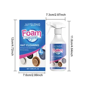 Jaysuing hat foam cleaner foam hat cleaning stains water-free deodorizing dry cleaning spray