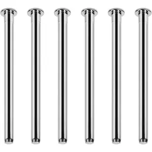 6 Pack 3.5 Inch Silver Door Hinge Pins - Replacement Closing Screws for 3.5 Inch Interior Residential Door Hinges