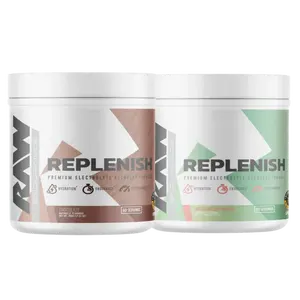 Replenish Electrolyte Powder 2-Pack | Hydration & Endurance Formula | Watermelon Mojito & Chocolate