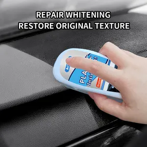 Car Plastic Refresher with Brush Head, Bumper Aging Repair, Interior Darkening Restorer, 120ML, Automotive Maintenance Solution