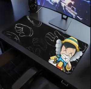 [2 Samples] Hypebeastt Cartoon Figure Extra Large Desk Mat Keyboard Mouse Pad | E-Sports Desk Mat | Desk Decor for Gamers