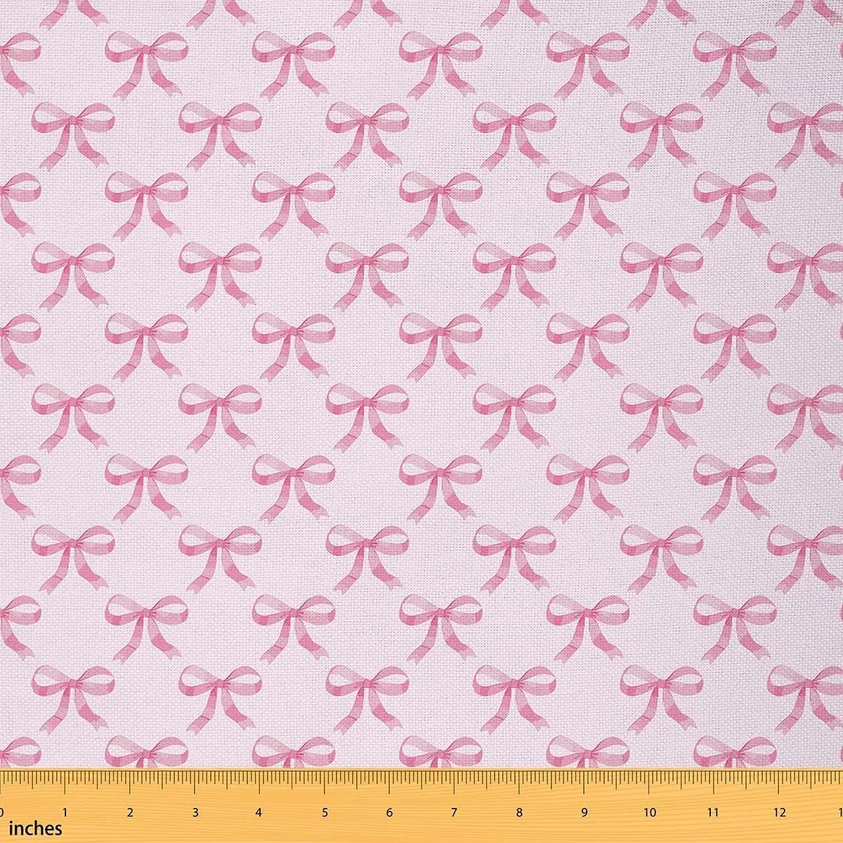 Watercolor Bow Fabric Cute Bowknot Fabric Baby Pink Bow Upholstery Fabric Chairs Coquette Bows Reupholstery Fabric Decor Soft Flannel