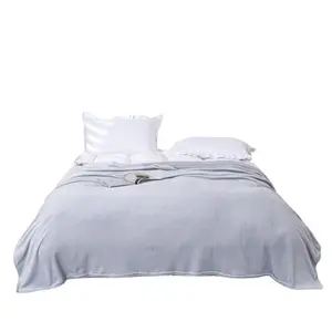 Wholesale Solid Color Blankets - Cross-border Coral Fleece Thickened Flannel Nap Blankets for Single/Double Use - Promotional Gift Blankets for Marketing Events