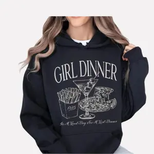 Girl Dinner Sweatshirt – Martini Cocktail Club & Trendy Girls Night Crewneck
