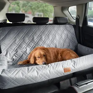 VEVOR Dog Car Seat, Dog Booster Seat for Car with A Storage Pocket, Clip-On Safety Leash, Sponge and PP Cotton Filling, Dog Car Bed for Small Medium Dog up to 40lbs, BlackVEVOR Super Brand Day