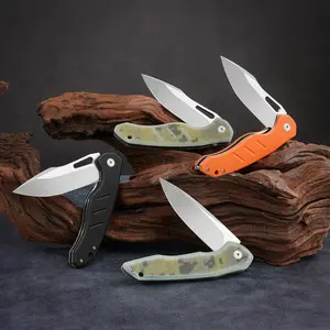 Folding knife, anti slip handle, high-quality steel, pocket knife, fruit knife, kitchen knife, men's and women's gifts