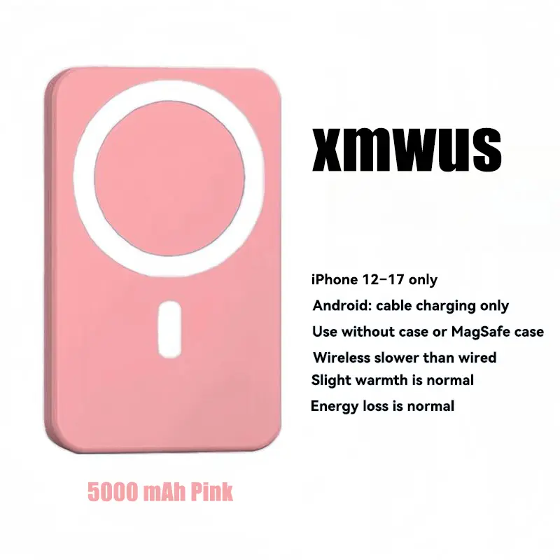 5000mAh Pink