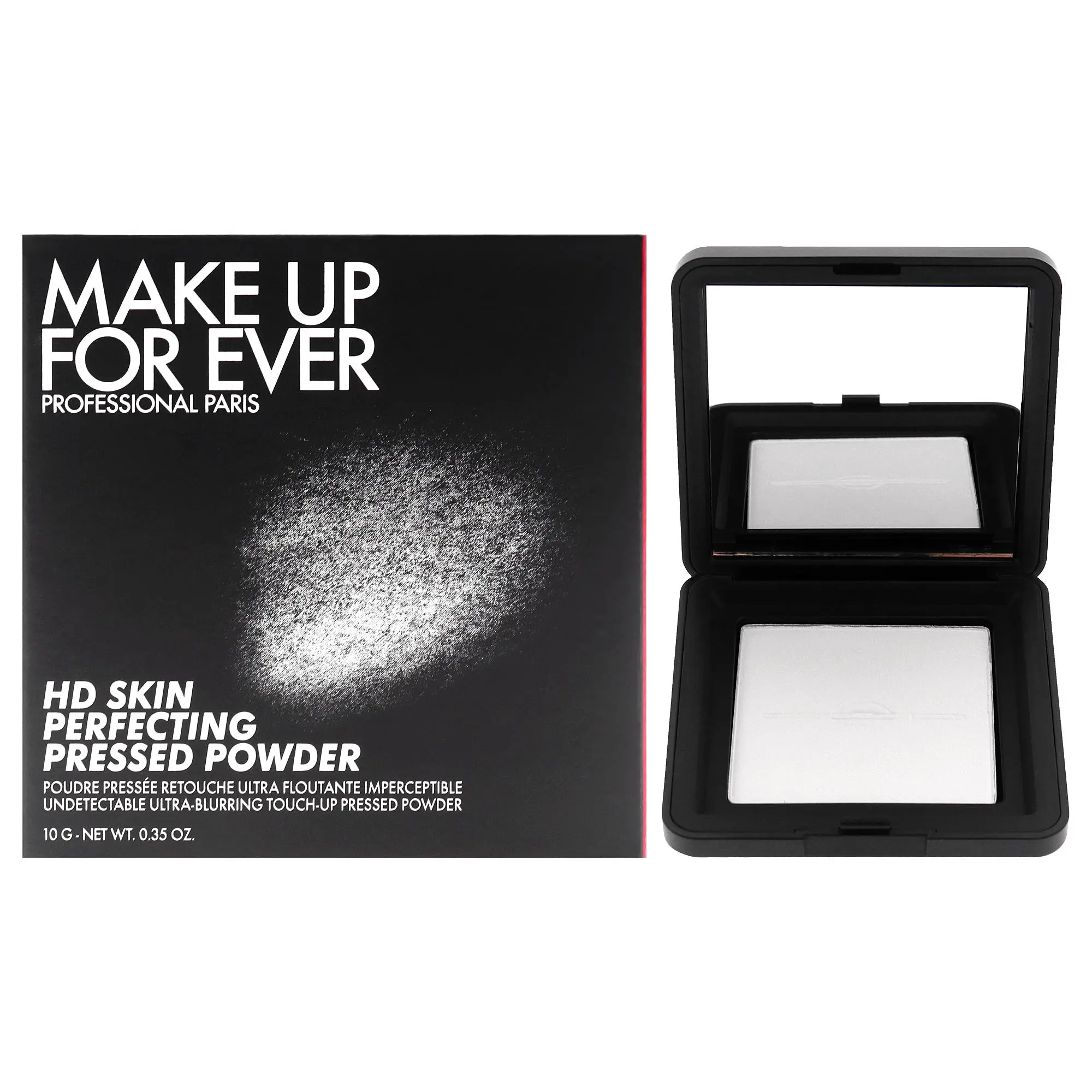 Make Up For Ever HD Skin Flawless Ultra-Blurring Pressed Makeup Powder - 0.1 Translucent, 0.35 oz, for Women