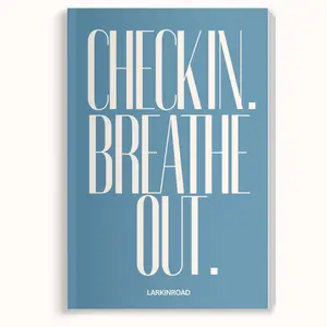 LARKINROAD Check In, Breathe Out Journal 30-Day Self-Care & Mental Health Journal for Your 2026 Reset & Wellness Goals