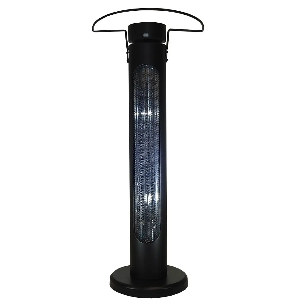 212 MAIN Vertical Infrared Oscillating Electric Outdoor Patio Heater - Hiland HIL-GR15Y AZ Model with Steel Frame and Remote Control