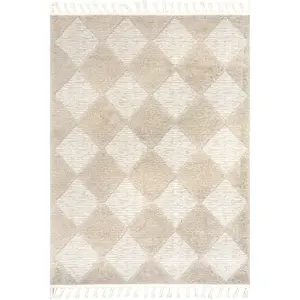 Marissa High/Low Diamond Tassel Area Rug Marissa High/Low Diamond Tassel Area Rug
