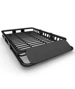 Garvee Heavy Duty Roof Rack Cargo Basket, 64 x 39 in Rooftop Cargo Carrier with Secure Mesh Floor, 200 lbs Capacity Durable Steel Luggage Carrier for SUVs, Trucks, Cars & Vans, Vehicle Top Storage Rack for Camping, Road Trips, Travel, Moving, Oversized