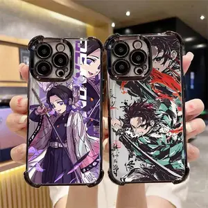 Demon Slayer Tanjiro Zenitsu Case For iPhone 17 16 15 14 13 12 11 Pro Max Plus Air & Samsung Galaxy S25 Ultra S24 S23 S22 S21 Plus - Top Fan's Phone Case Cover as Perfect Gift Get Ready for Halloween