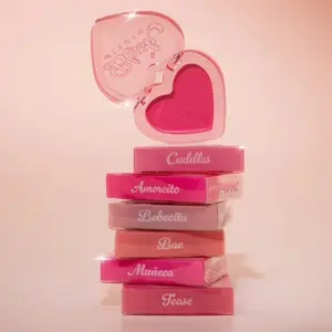 Italia Deluxe Blush Crush Lip & Cheek Balm - Pink Lip & Cheek Balm in Heart-Shaped packaging - Cosmetic, Makeup  Hydrating Dewy Radiant Gloss Lipgloss