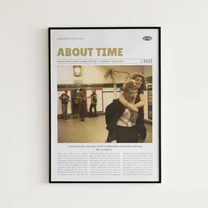 About Time, Richard Curtis, Retro Movie Poster, Poster Decor Room, Poster Movie