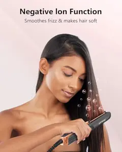 Hair Straightener 1 Inch for Effortless Straightening, Straighten, Curl, or Flip Hair, Heats up to 500°F, Digital Display, Dual Voltage