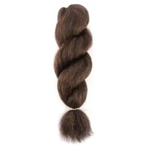 Crochet by Louh Unisex Natural Synthetic Hair for Versatile Styling with Flat Iron up to 150°C & Low Temperature Dryers. 4 packs for a full head, if you want to style it in a crochet style. No leave-out.