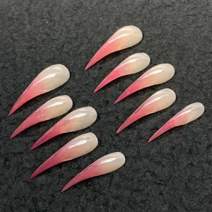 Trendy Cat Paw Claw Nails – Handmade Long & Medium Nail Stickers, Gothic Alt Style in Multi Colors, Perfect for Parties, Bars & Statement Looks