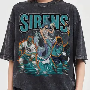 New York Sirens Hockey Skull Vintage Shirt, Gift For Fan Hockey Game Day Unisex