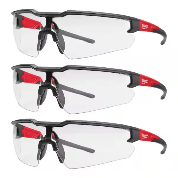 Safety Glasses with Clear Anti-Scratch Lenses (3-Pack) Safety Glasses with Clear Anti-Scratch Lenses (3-Pack)