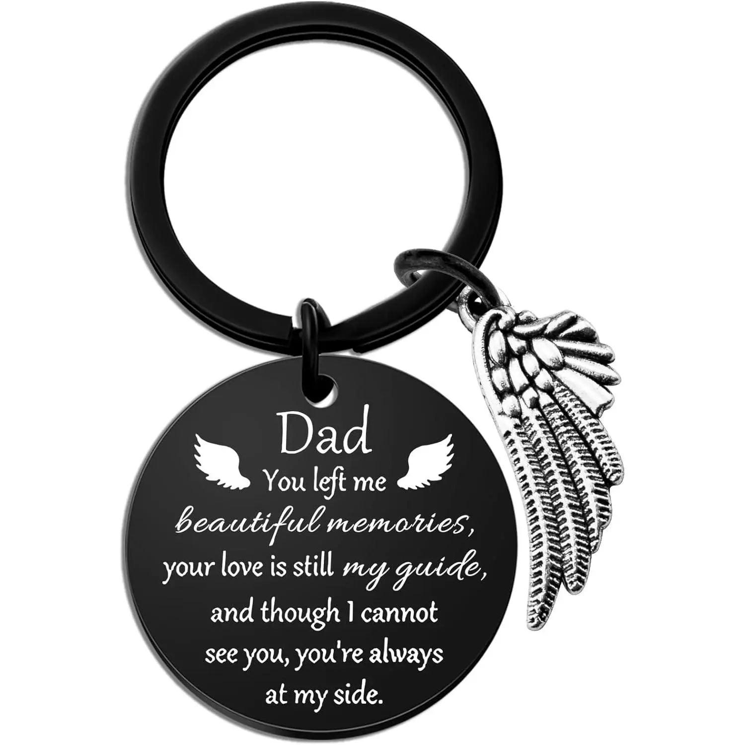 Sympathy Gifts for Loss of Dad Memorial Gift Keychain Dad Memorial Gifts for Loss Of Father In Memory of Loved One Bereavement Gifts Grief Gifts Keychain For Men