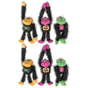 Bulk 72 Pc. Halloween Long Arm Stuffed Gorillas