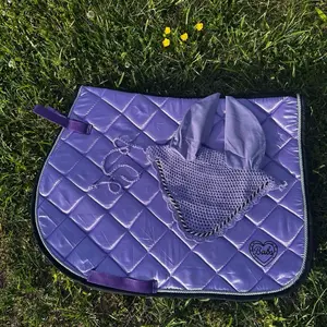 Matching Saddle Pad and Ear Bonnet Set in Lavender Jade