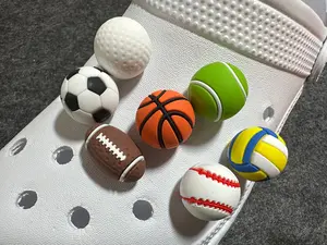 3D Sport Football Basketball Baseball Soccer and More Shoe Charms Best Quality JuliesDecalDesign