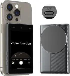 OmniMaster Back Camera Selfie Monitor for iPhone & Android – Wireless Screen Mirroring, MagSafe Mount, Built-in Speaker, Bluetooth Remote for Vlog, TikTok & Livestream