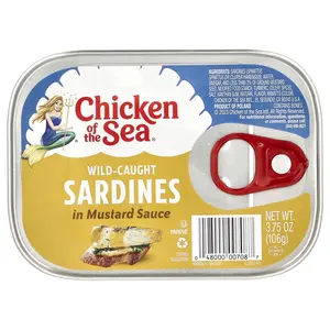 Chicken of the Sea Wild Caught Sardines in Mustard Sauce, 3.75 oz (106 g)