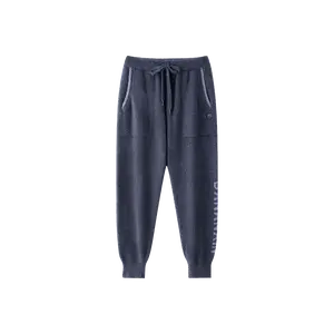 Bananain Men's Half Fleece Pajamas Pants 505P Blue XL