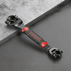 52-in-1 Socket Wrench, Multifunctional Socket Wrench, Universal Wrench Tool, Heavy Duty Tool, 8-19mm Metric Socket Tools for Home Car Bike Waterpipe Maintenance