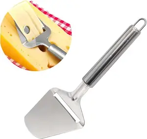 cheese slicer Stainless Steel Cheese Slicer For All Types of Cheese - Multi-Functional Cheese Slicer - Handheld Slicer - Silver Non-Stick For Kitchen Cooking Every American Kitchen's Choice Kitchen Utensils