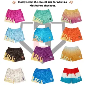 Breakfast Mesh Shorts for Baseball Fans | Quick Dry Lightweight Summer Shorts | Athletic Streetwear for Men Women & Youth