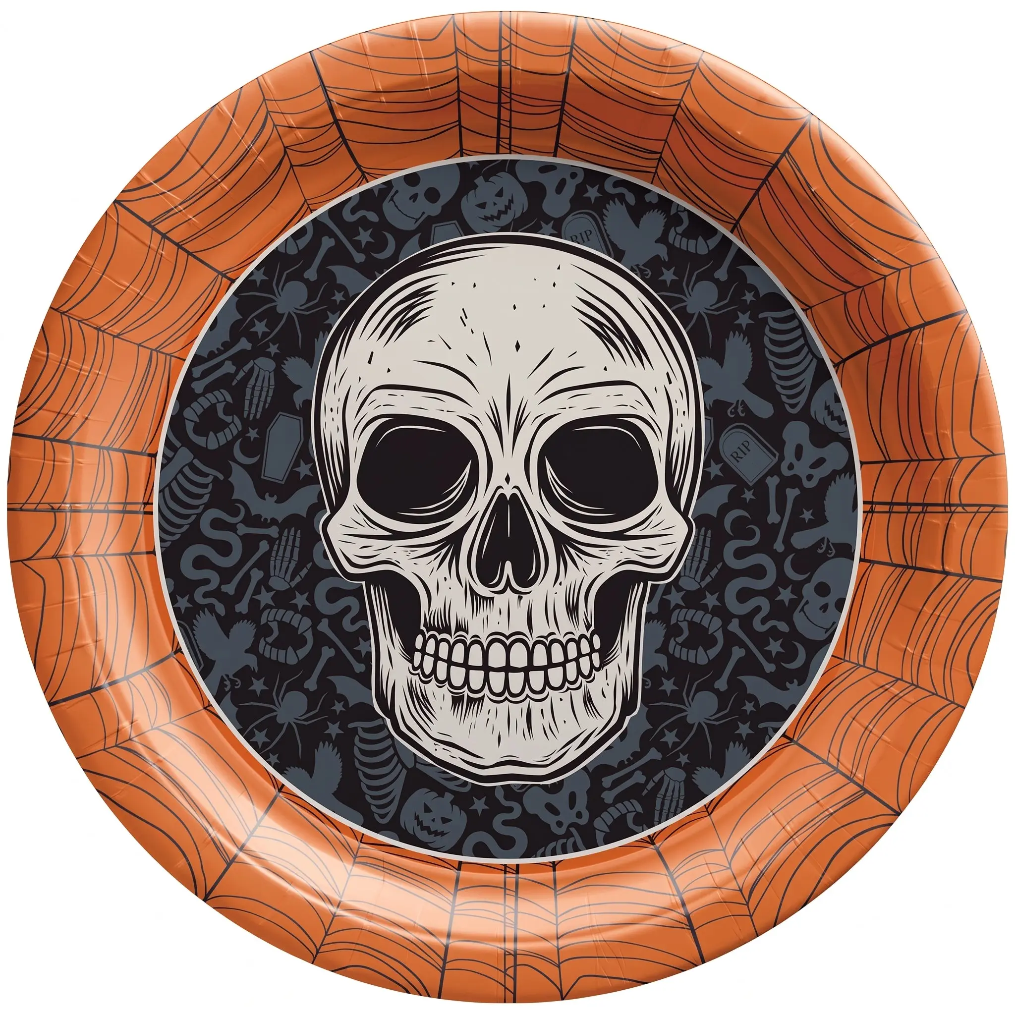 Wicked Hauntings 10" Halloween Skull Plates
