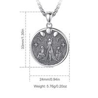 Minimalist Hecate Triple Moon Goddess