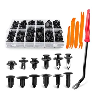 130pcs Auto Trim Removal Tool Kit-Plastic Clips for Cars -Fender Liner Clips -Bumper Clips-Retainer Clips-Fasteners-Automotive Fastener Clips and Trim Removal Tool Kit