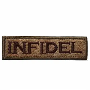 Infidel Name Tape Tactical Patch w/ Hook & Loop Backing - Multicam