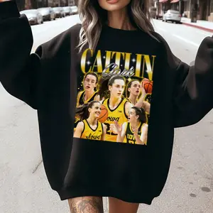 Caitlin Sweatshirt, Clark Women Basketball Fan Graphic TShirt Hoodie