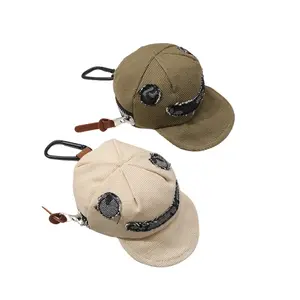 Puppy Cap Doggie Waste Bag Holder & Treat Pouch -  2.5" x 1.5" x 2.5", Fits Up to Large Waste Bag Roll