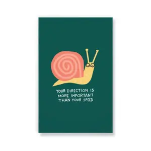 Snail Direction Layflat Notebook