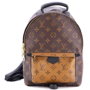 Pre-owned Louis Vuitton Canvas Coated Backpacks Palm Springs Backpack Reverse Monogram Canvas PM by Rebag