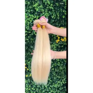 BLONDE(#613) - 20inch, 22inch, 24inch Straight Hair Bundles (3 Pack)
