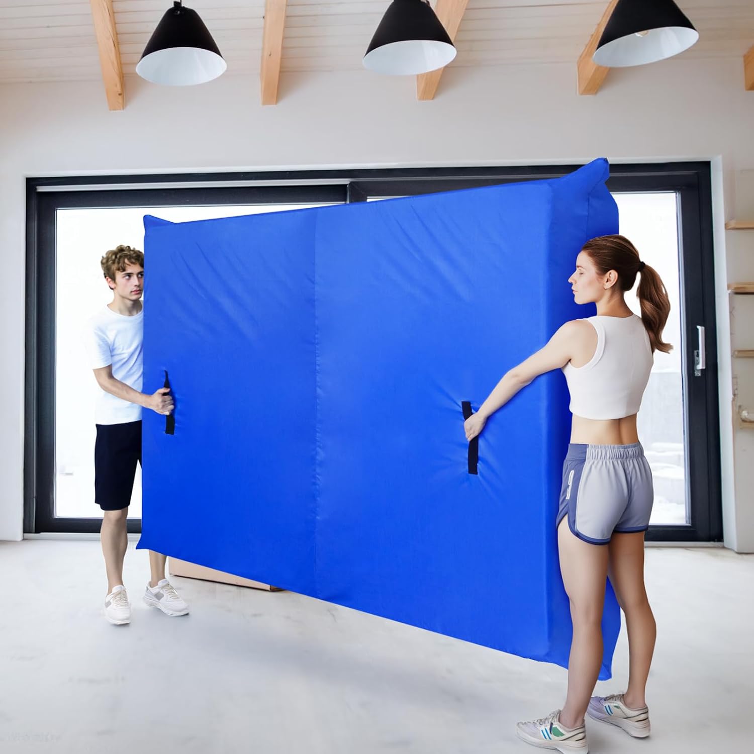 Moonsea Waterproof Mattress Bags for Moving and Storage with Strong Handles Zipper Reusable Storage Bag Extra Heavy Duty Easy Carrier Protector for Moving #TiktokShopSpringGlowUp