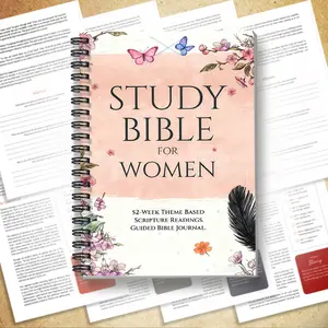 1 Inspirational Christian Gift Spiral Devotional Notebook, Guided Journal, Notepad with Weekly Verses or Core Verses and Color-marked Guide, Brighten Up Every Day with God's Word, Great for Inspirational Christian Gifts for Women, 5.5*8.3 Inches