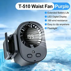 Portable USB Mini Fan Small Clip on Fan ,0-199 Speed Adjustment, Rechargeable Personal With LED Display for Umbrella,Desk,Dorm,Camping,Stroller,Golf,Gym,Beach Travel Outdoors