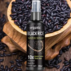 Organic Black Rice Water Spray, Xmas Helps Improve Hair Quality, Strengthening Hair, Nourishing Hair Treatment Oil For Women & Men, Organic Hair Care