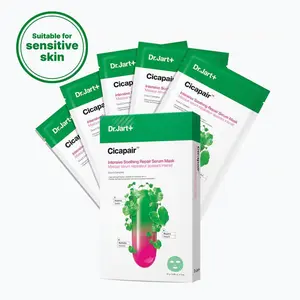 Dr.Jart+ Cicapair™ Sensitive Skin Serum Face Mask for Redness 5 Pack